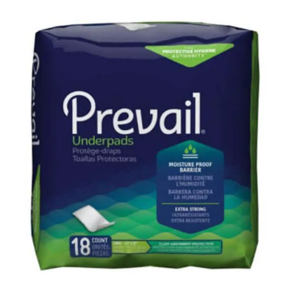 Prevail Moderate Absorbency Overnight Disposable Underpads