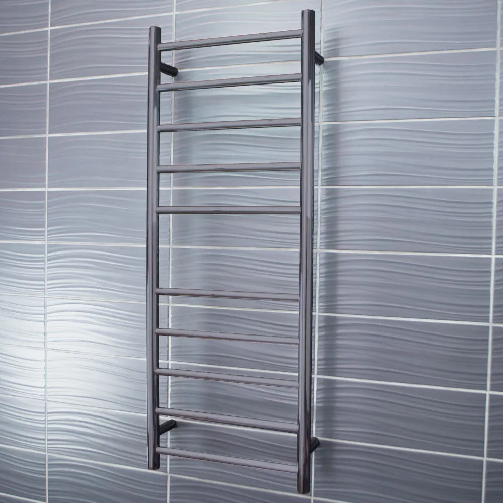 Radiant Heated Round Ladder 430x1100mm - Gun Metal Grey