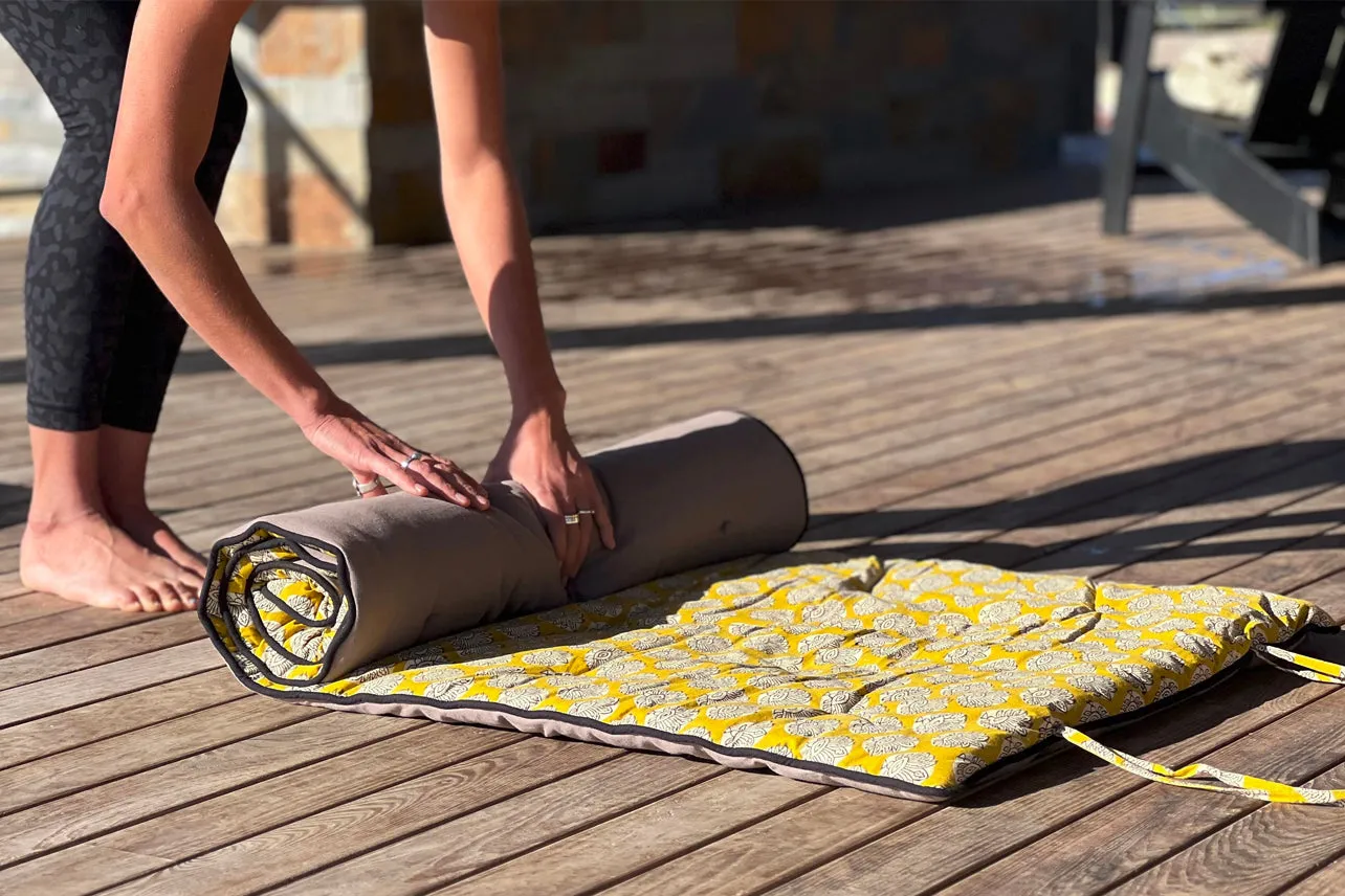 Restorative Yoga Mat with Towel & Carrying Case