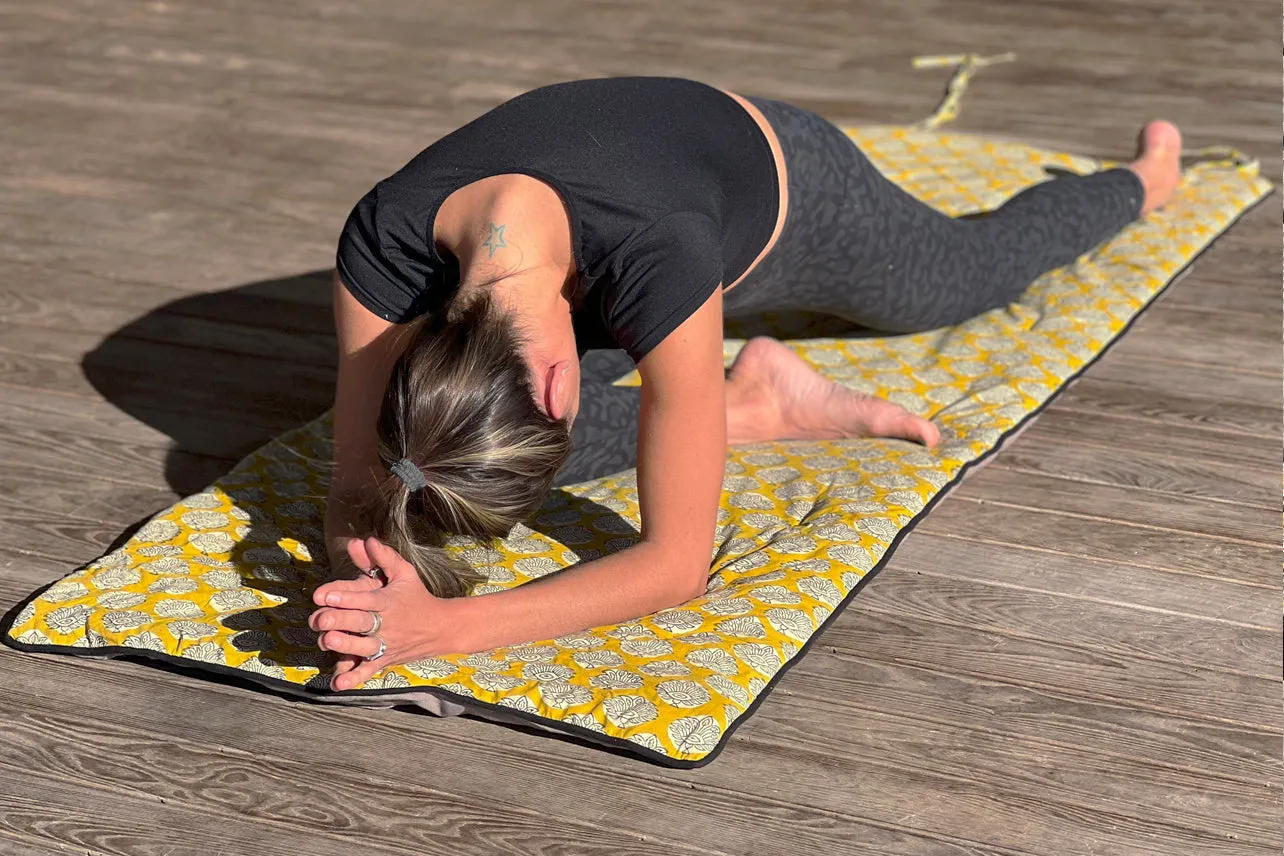 Restorative Yoga Mat with Towel & Carrying Case