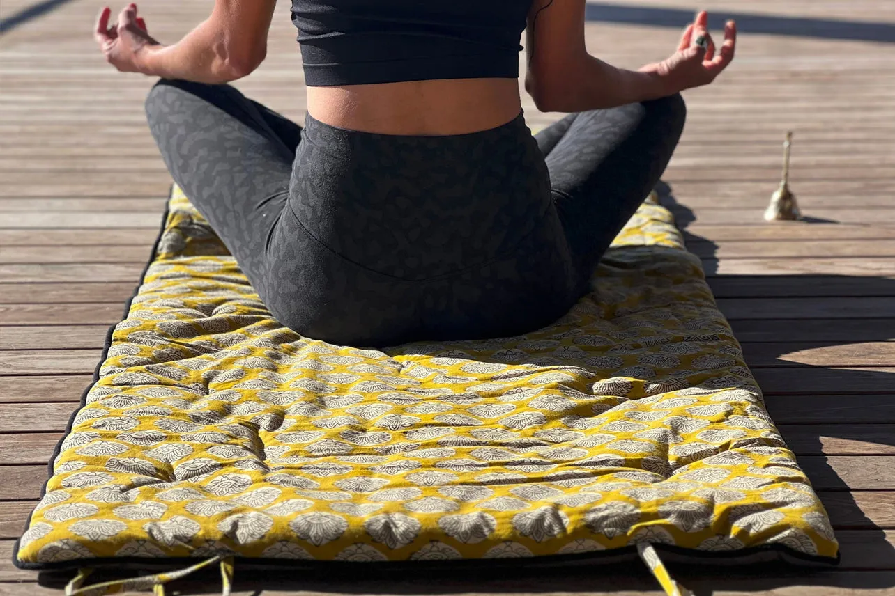 Restorative Yoga Mat with Towel & Carrying Case