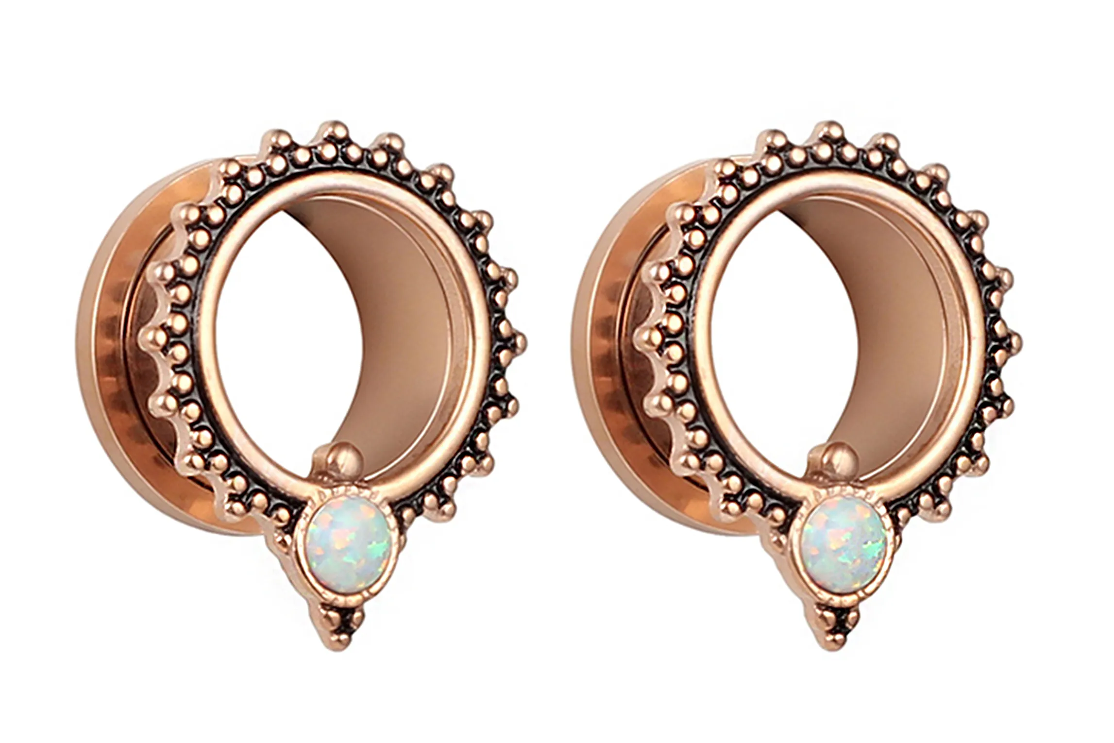 Rose Gold Opal Tunnels