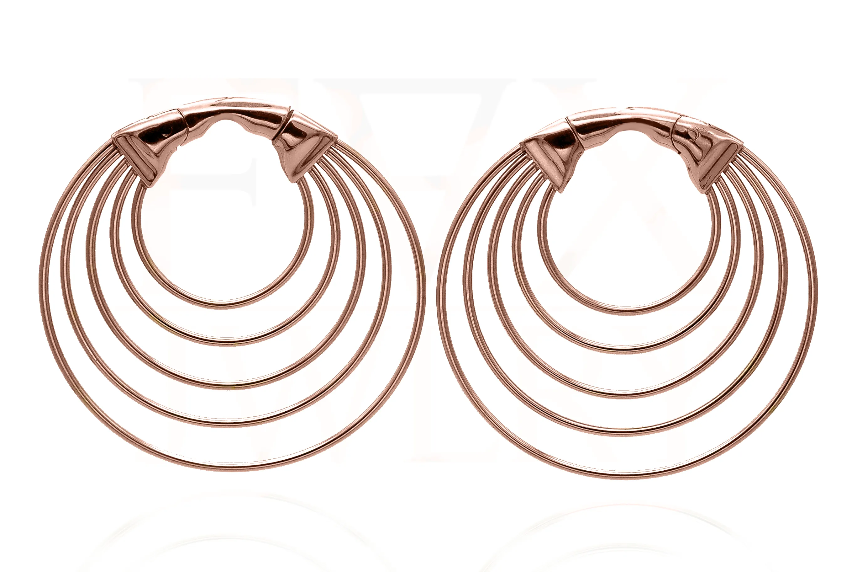 Rose Gold Spiral Hoop Hanger