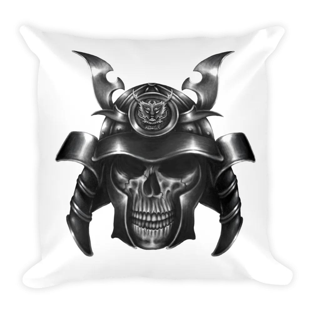 Samurai Skull Pillow