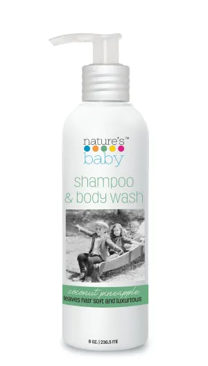 Shampoo & Body Wash Coconut Pineapple- 8 oz