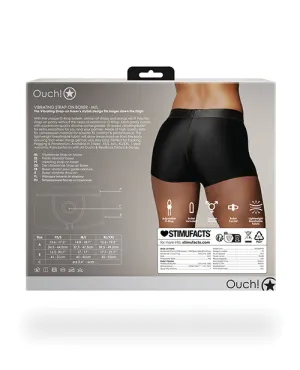 Shots Ouch Vibrating Strap On Boxer - Black M/L