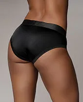 Shots Ouch Vibrating Strap On High-Cut Brief - Black M/L