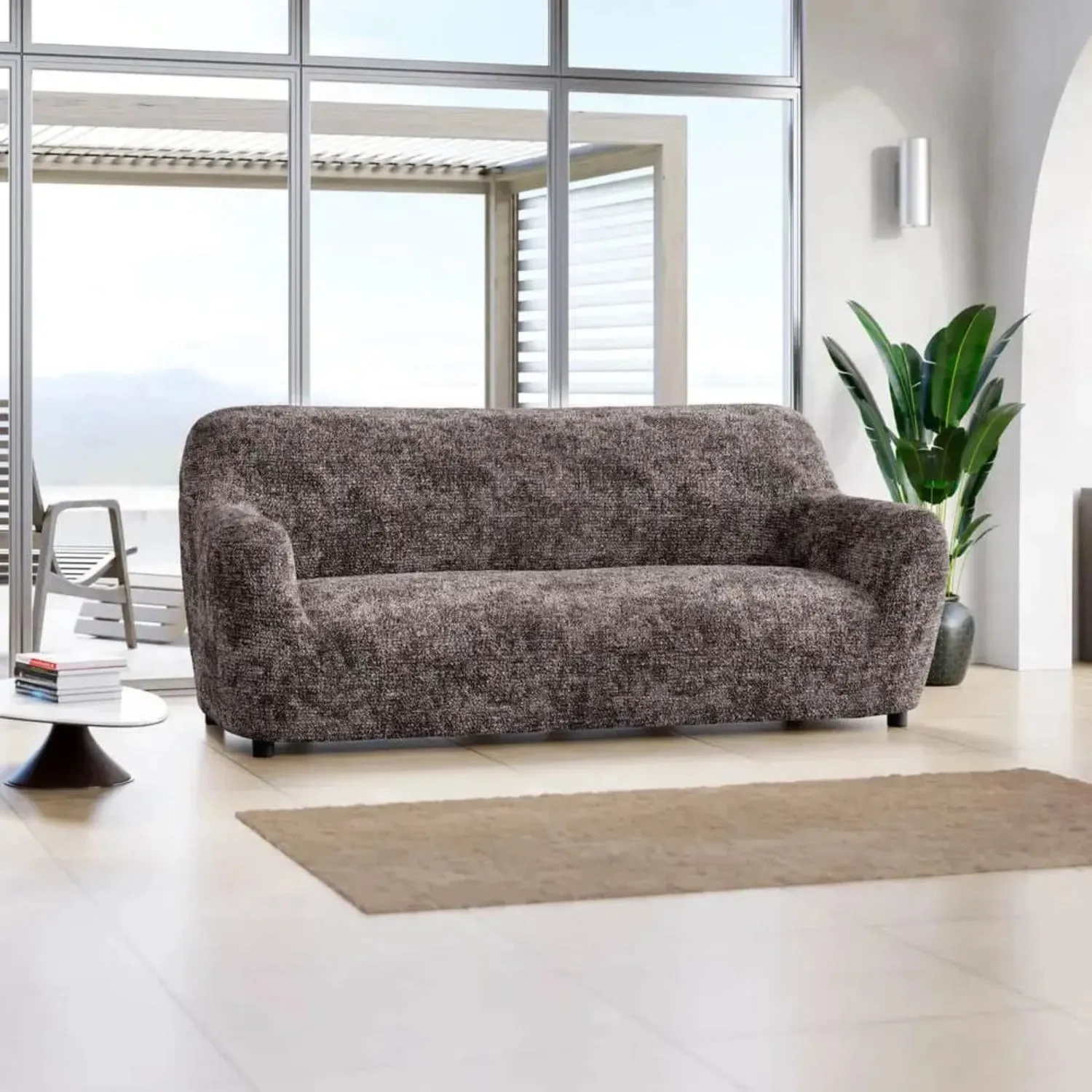 Sofa 3 Seater Slipcover, Microfibra Printed Collection