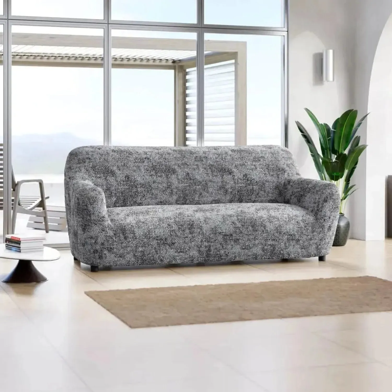 Sofa 3 Seater Slipcover, Microfibra Printed Collection