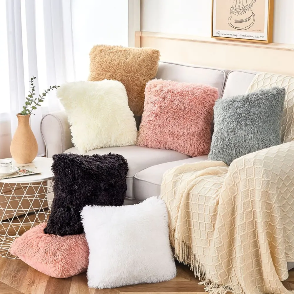 Soft Fur Plush Home Decor Cushion Cover