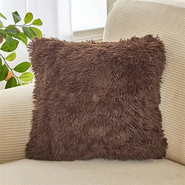 Soft Fur Plush Home Decor Cushion Cover