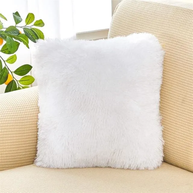 Soft Fur Plush Home Decor Cushion Cover