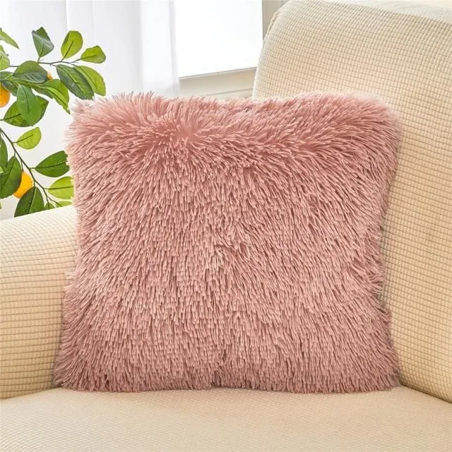 Soft Fur Plush Home Decor Cushion Cover