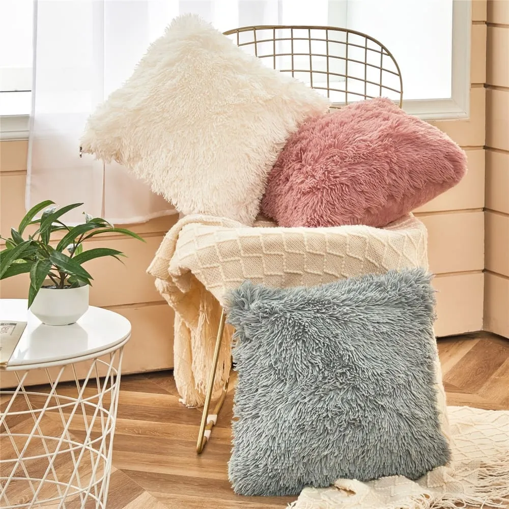 Soft Fur Plush Home Decor Cushion Cover