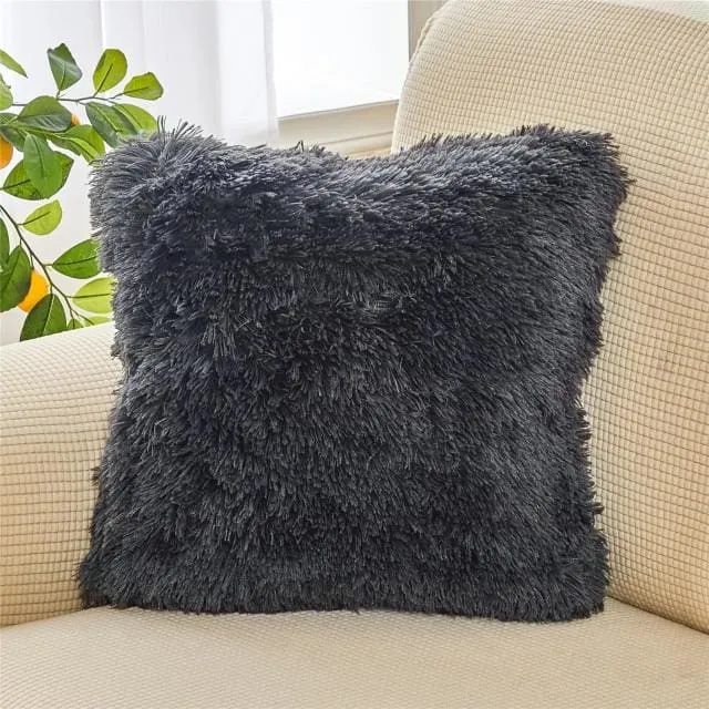 Soft Fur Plush Home Decor Cushion Cover