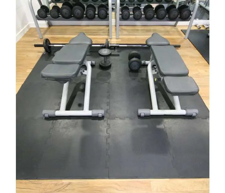 Sport Tile Rubber Gym Flooring