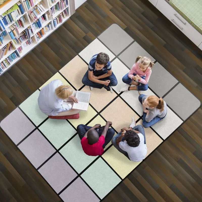 Spring Meadow Classroom Seating Rug