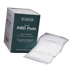 Sterile Abdominal Pad Dressing 8" x 7-1/2"