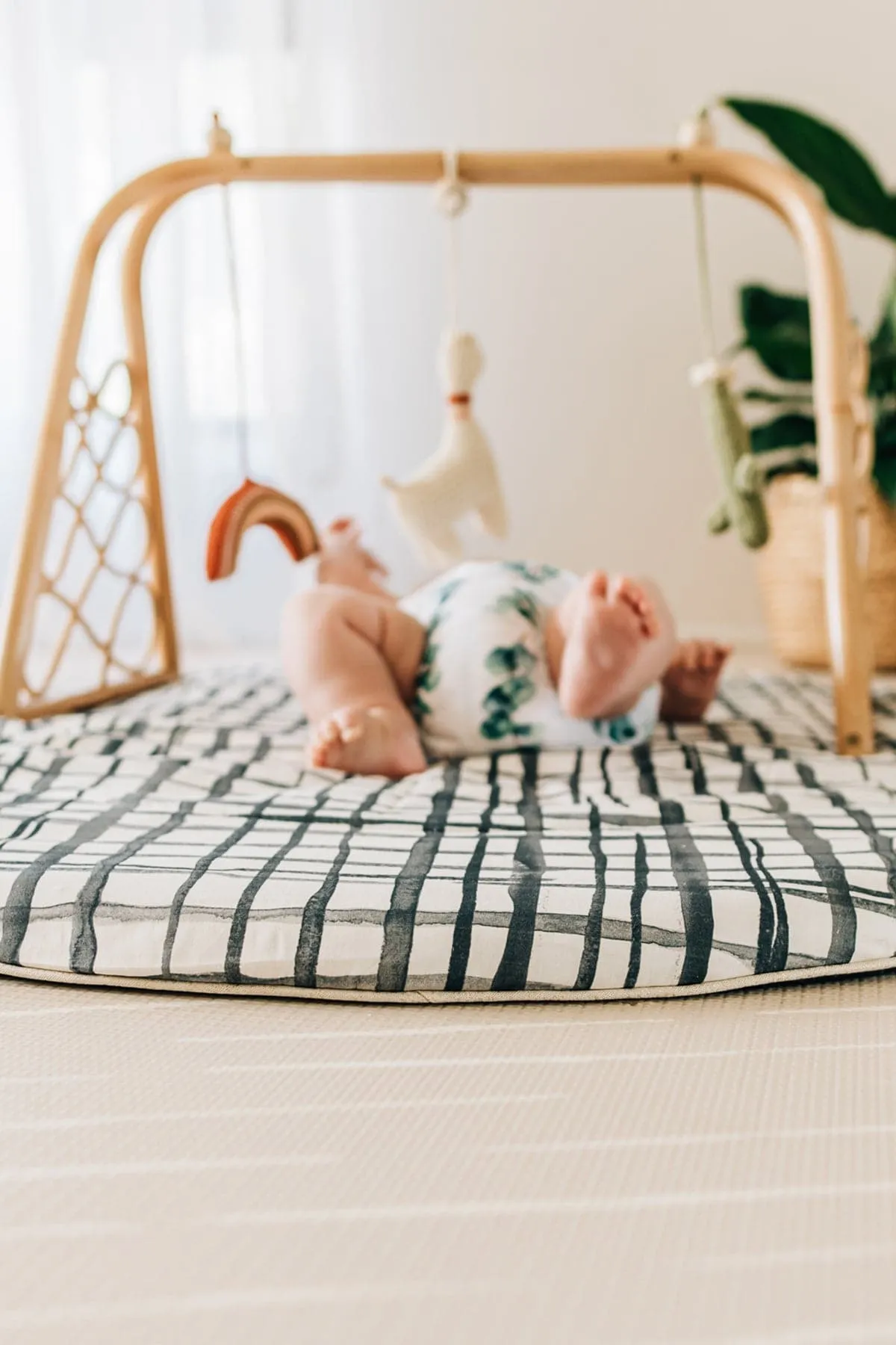 Swedish Check Baby Play Mat