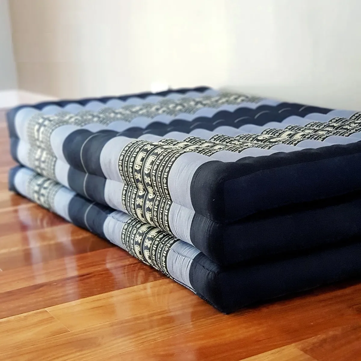 Thai kapok cushion Queen Size Foldable Mattress Natrual Kapok Fibre Filled Blue colour