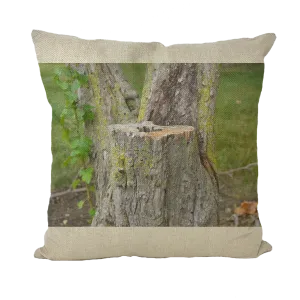 Tree Stump Throw Pillows