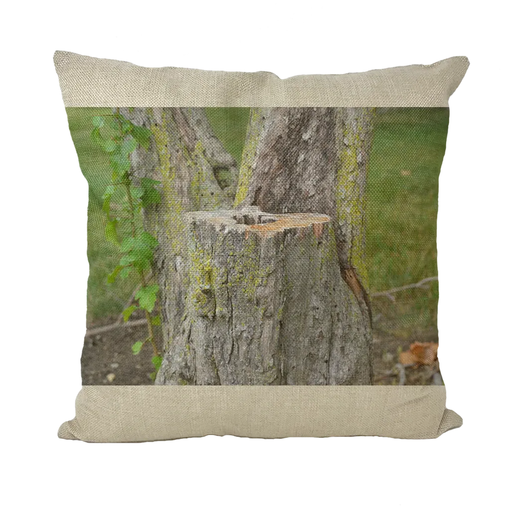 Tree Stump Throw Pillows