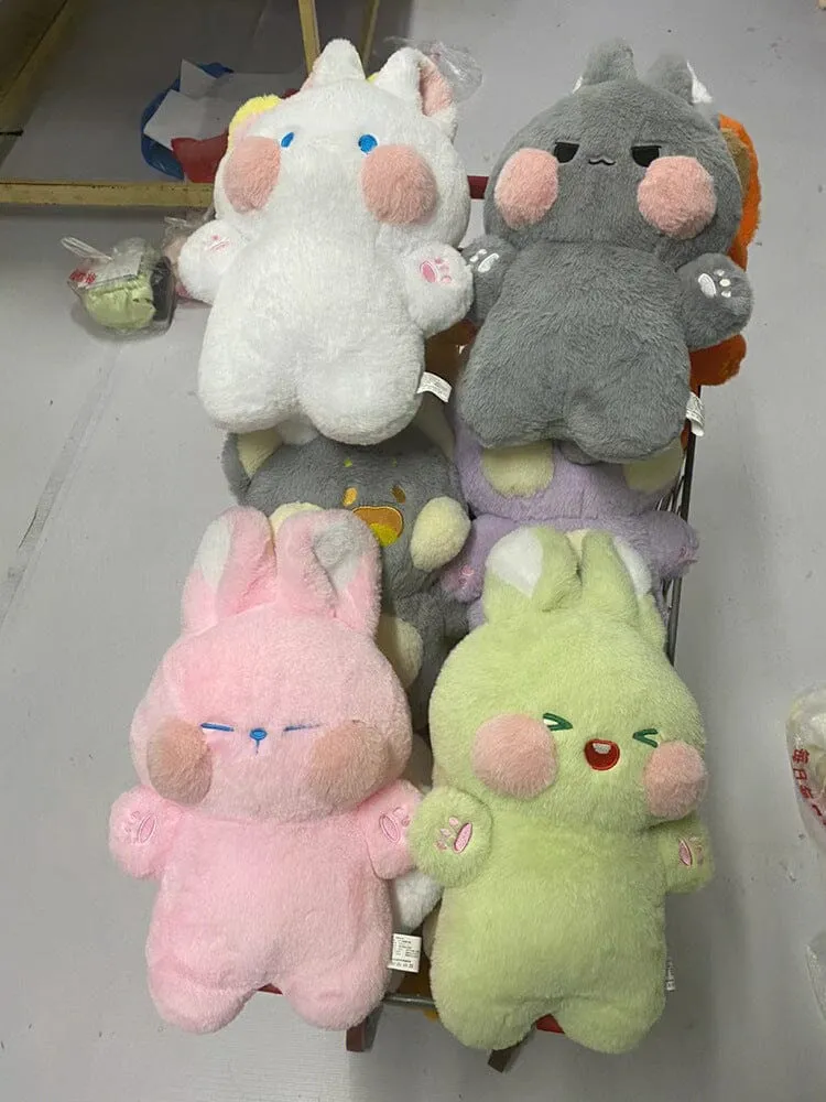 Ultra Kawaii Blushed Bunny Plushies - 40 cm