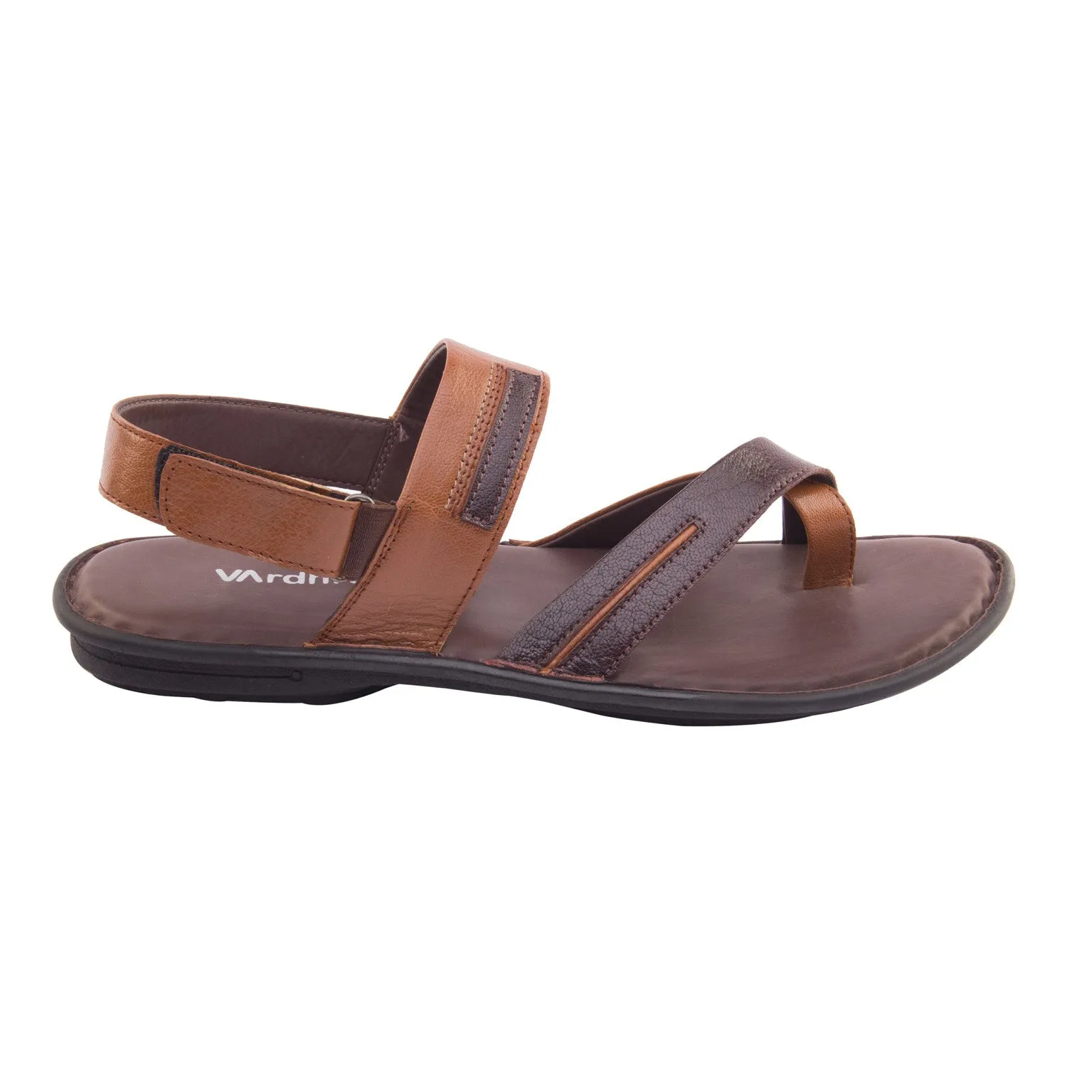 Vardhra Men 100% Genuine Leather - Thong Sandals / Slippers - English Brown