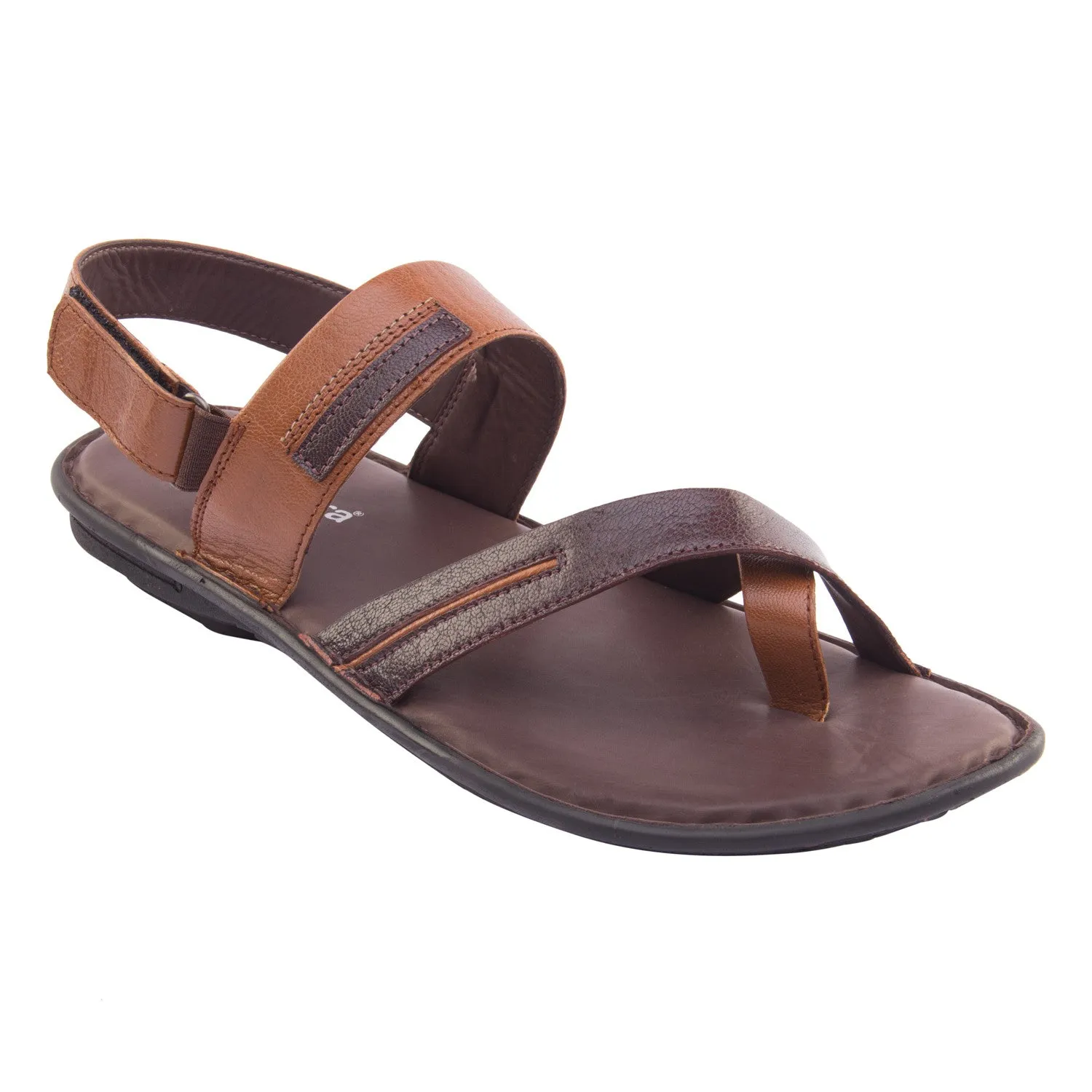 Vardhra Men 100% Genuine Leather - Thong Sandals / Slippers - English Brown