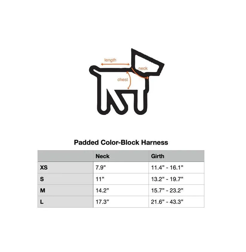 Wagwear - Color-Block Padded Harness