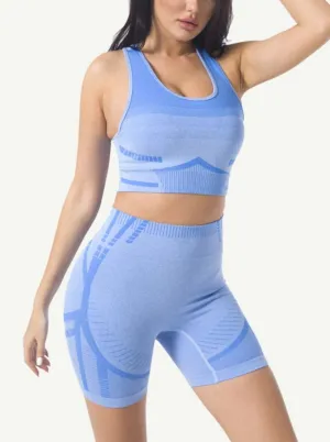 Wholesale Seamless Yoga Short Sets Fashion Gymwear