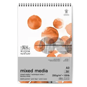 Winsor & Newton Mixed Media Pad - Spiral Bound - 250gsm - 30 Sheets