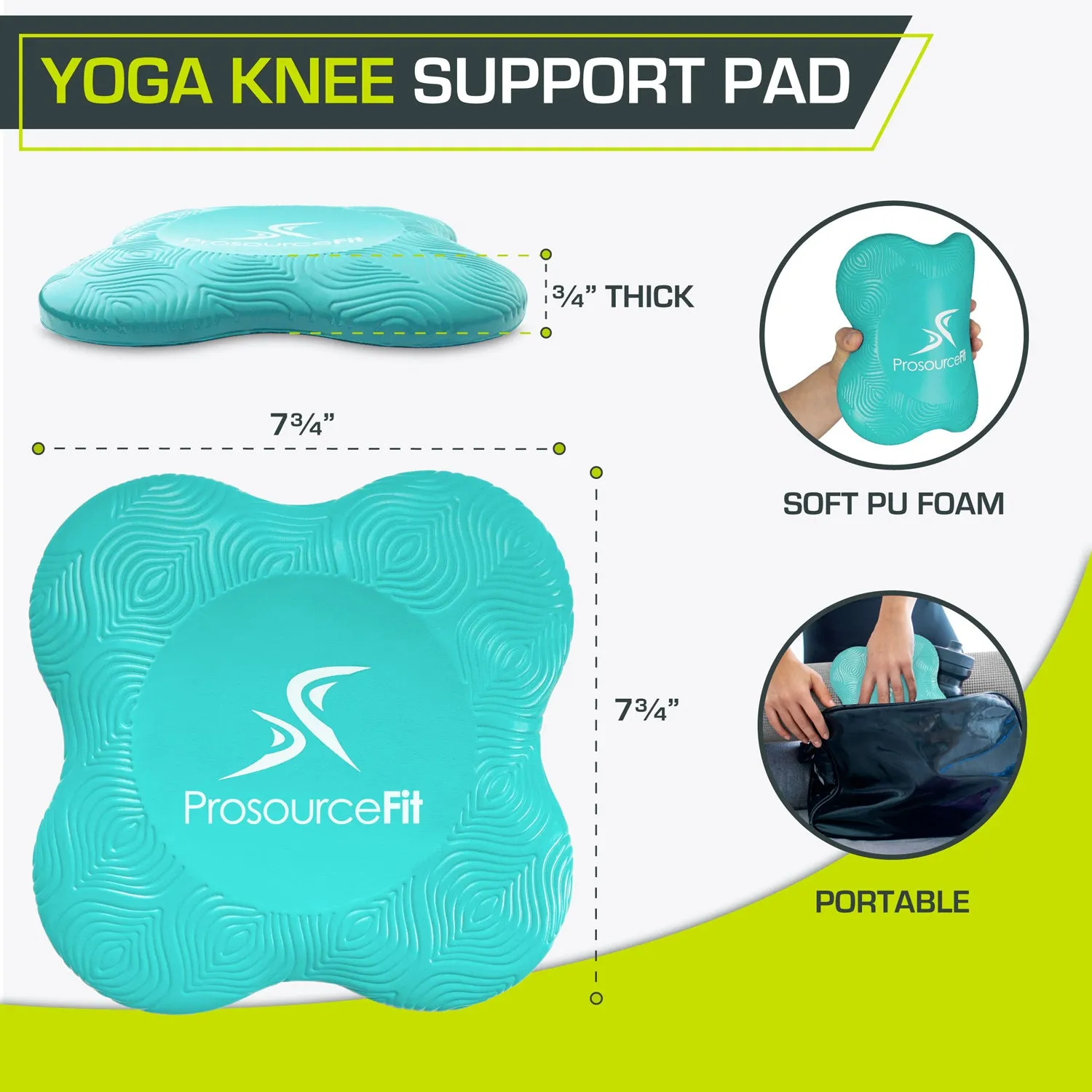 Yoga Knee Support Pads (Set of 2)