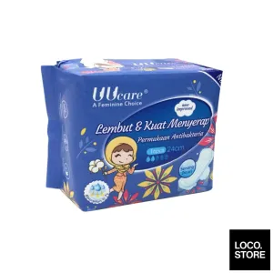 Young Girl Antibacterial Washable Pads Day 240mm 16 pads